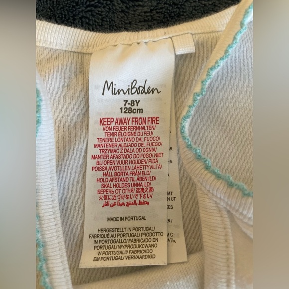 Mini boden spaghetti strap tops, bundle of 2, farm animals pattern size 7/8T - Picture 4 of 4